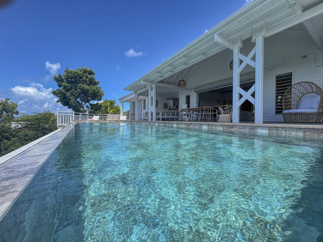46.Location villa piscine Saint François Guadeloupe_Villa vue mer